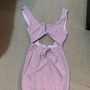 Super down pale pink dress